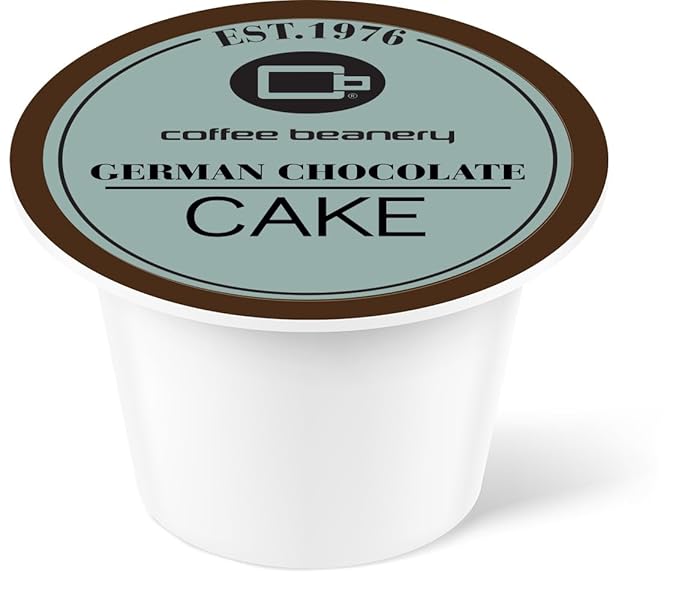 German Chocolate Cake Coffee Pods by Coffee Beanery | 96ct Bulk Flavored Coffee Pods Medium Roast Coffee