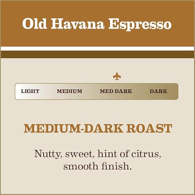 Gaviña Old Havana Espresso Whole Bean Coffee ??Medium-Dark Roast, 100% Arabica, Nutty and Sweet Flavor, Great for Espresso Machines and Moka Pots, 32 oz Bag