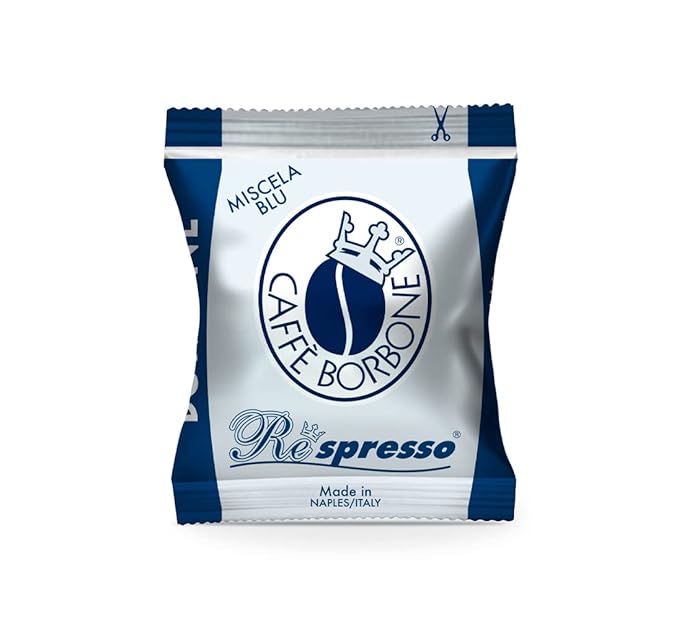 Caffe Borbone Nespresso Compatible Coffee Pods, Blue Blend, Freshly Roasted and Packaged in Italy - 200 Individually Wrapped Coffee Pods - NOT Compatible with Vertuo