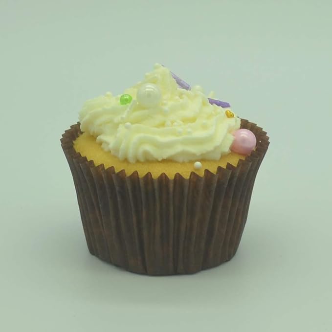 Coffee Cupcake Liners Greaseproof Paper Standard Baking Cups for Party and More, 150-Count