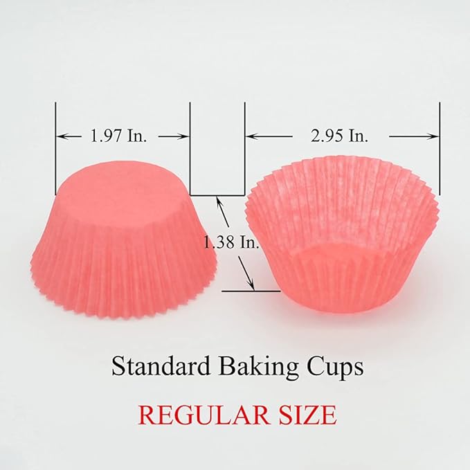 Rainbow 6-Color Greaseproof Cupcake Liner Standard Paper Baking Cup for Party and More, 150-Count