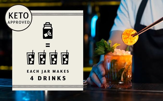 *NEWER VERSION WILL SHIP* Liquid Zero Double Zero Mojito Mix (New Version Makes 8 Drinks instead of 4, same original mix) Craft Cocktails, Sugar Free, Keto Friendly, No Artificial Aftertaste.