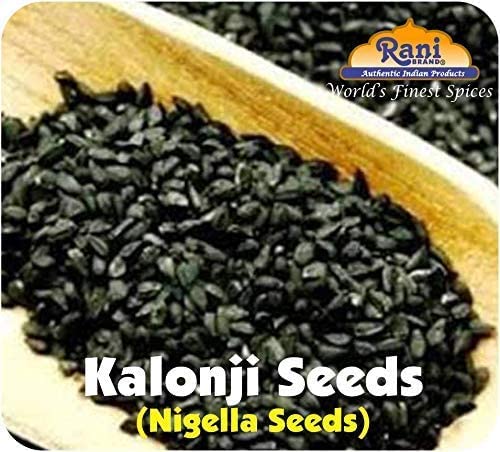 Rani Kalonji (Black Seed, Nigella Sativa, Black Cumin) Seeds 16oz (1lb) 454g PET Jar ~ All Natural | Gluten Friendly | NON-GMO | Kosher | Vegan | Indian Origin