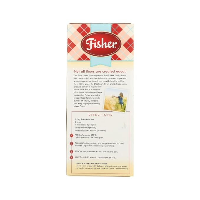 Fisher Cake Mix Variety Pack, 2 Apple, 2 Pumpkin Cake Variety Pack