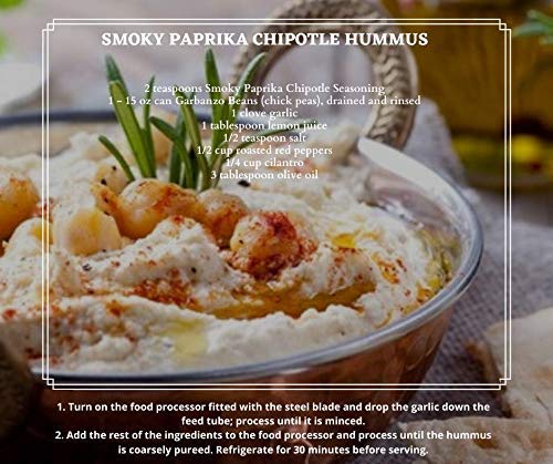 Smoky Paprika Chipotle- 2.3 Ounce Resealable Pouch ??The ultimate balance of mesquite smoke with savory and sweet. BBQ Season Perfection. (2.4 Ounce Pouch)