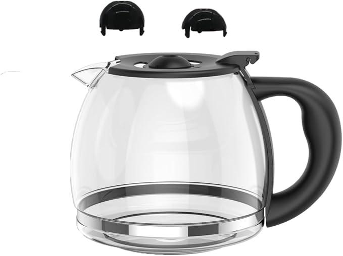 Coffee Machine Replacement 12-CUP Glass Pot, Compatible With Kitchenaid KCM1209 KCM1208 Cuisinart DCC 1220BKS, Capresso SG300, Gourmia GCM3260, Krups Essential Wamife Mueller 12 cups coffee machine