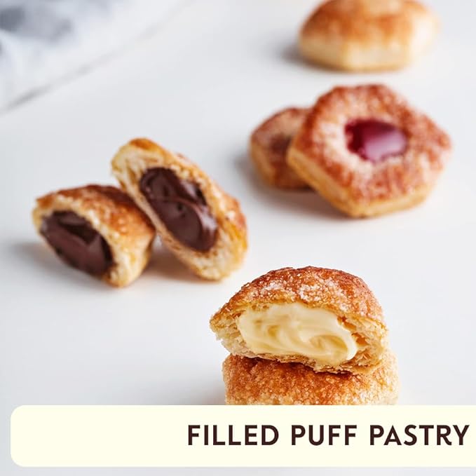 Tesoro Fabbri Wild Cherry Filling Gift Tin by Pasticceria Matilde Vicenzi, Cherry Cream Filled Puff Pastry Patisserie, Kosher Dairy, Made in Italy, 12.7oz (360g)