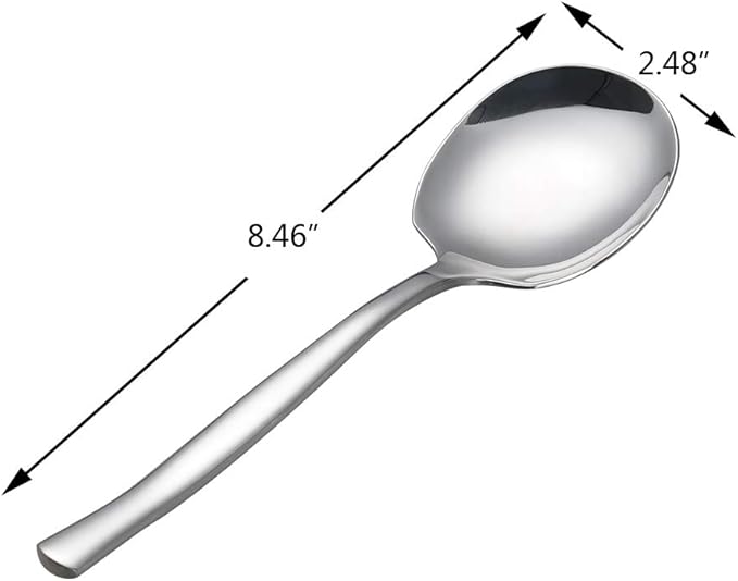 6-Piece Stainless Steel Buffet Serving Spoon, 6-Piece Large Serving Spoons
