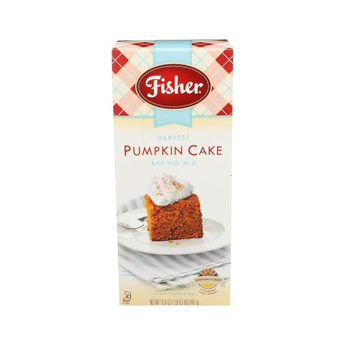 Fisher Cake Mix Variety Pack, 2 Apple, 2 Pumpkin Cake Variety Pack