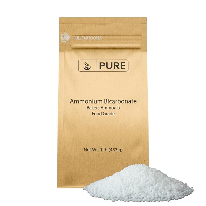 Pure Original Ingredients Ammonium Bicarbonate (1lb) Baker's Ammonia, Traditional Leavening Agent, Food Grade