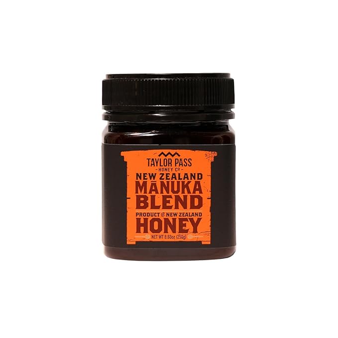 Taylor Pass Honey Co Manuka Honey Blend | Non-GMO New Zealand Honey in BPA-Free Jar | Sustainable Manuka Honey Blend | 8.83oz