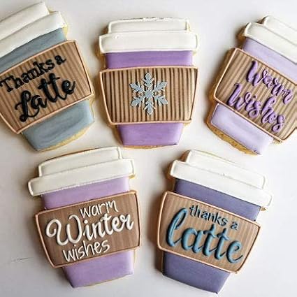 Ann Clark Cookie Cutters Latte Coffee Cup Cookie Cutter, 3.75" Made in USA
