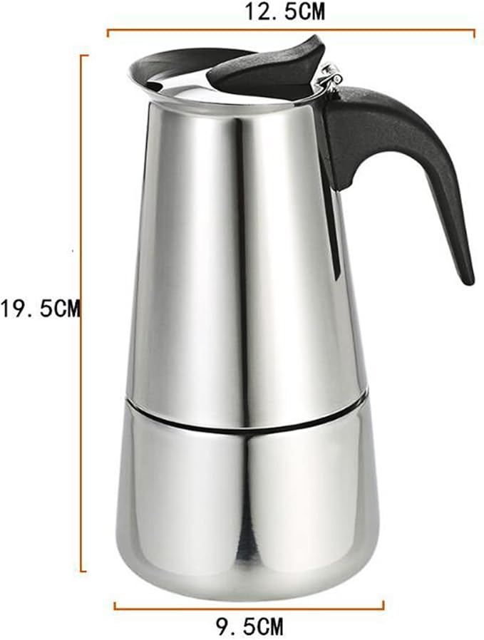 Espresso Machine, 6 Cups Stovetop Moka Pot, Portable Espresso Coffee Maker with Electric Stove, 110V