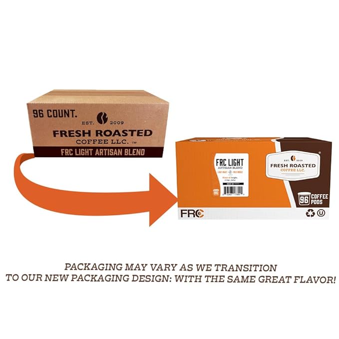 Fresh Roasted Coffee, Organic Water-Processed Decaf Variety Pack | USDA Organic, Kosher | K-Cup Compatible, 96 Pods