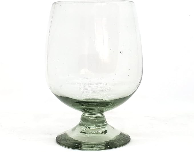 Clear 11 oz Large Cognac Glasses (set of 6), Recycled Glass, Lead-free, Toxin-Free (11 oz Large Cognac)