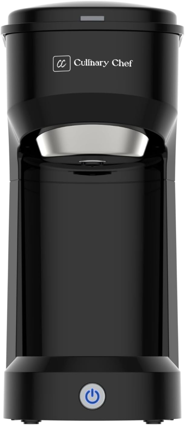Retro Single Serve Maker, Brewer for Ground Coffee, 300 milliliters, BLACK