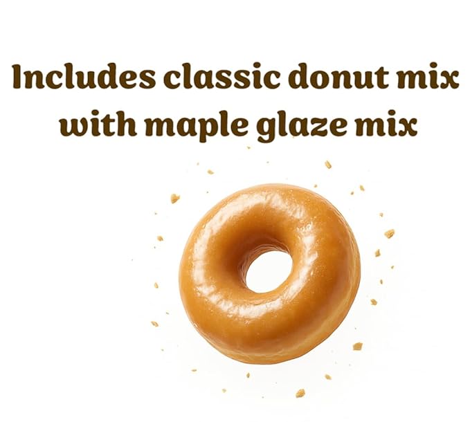 Rabbit Creek Maple Donuts Mix with Glaze Included ??Baked Donuts, Not Fried ??Donut Baking Mix