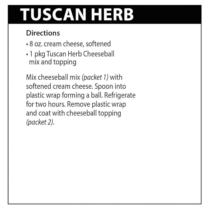 Rada Tuscan Herb Cheeseball Mix, Made in USA
