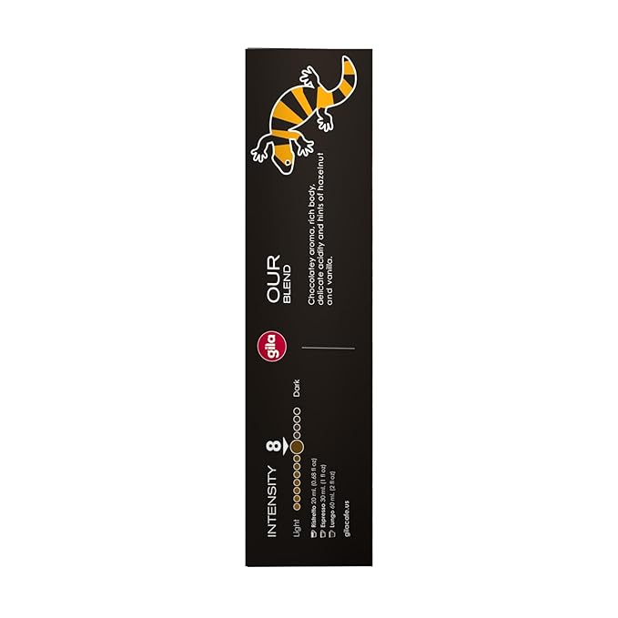 GILA Café Espresso Lungo Aluminum Coffee Capsules – Medium Roast Coffee Pods Compatible with Nespresso Original Machines – 100% Mexican Arabica with Hazelnut & Vanilla Notes, 60 Count