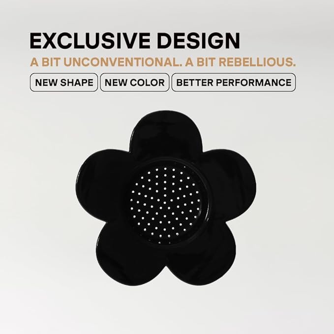 ??Vietnamese Coffee Dripper Phin Filter ??Pour Over Coffee Maker ??Single Cup Dripper with Flower Design ??Reusable Coffee Filter- Paperless Filter for Sustainable Brewing (Jet Black)
