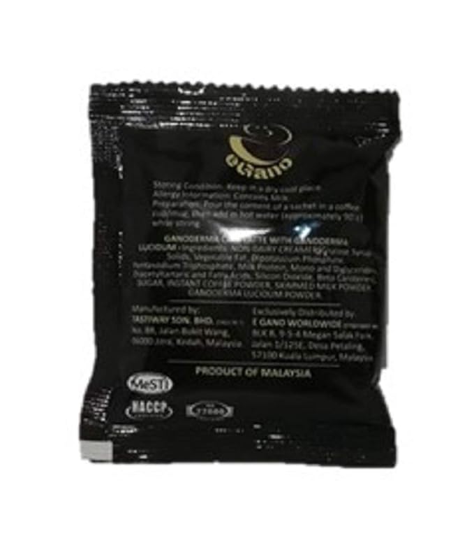3 Boxes eGano Premium Ganoderma Cafe Latte Instant Coffee With Ganoderma Lucidum Extract (21g x 20 Sachets Box), (EGBC)