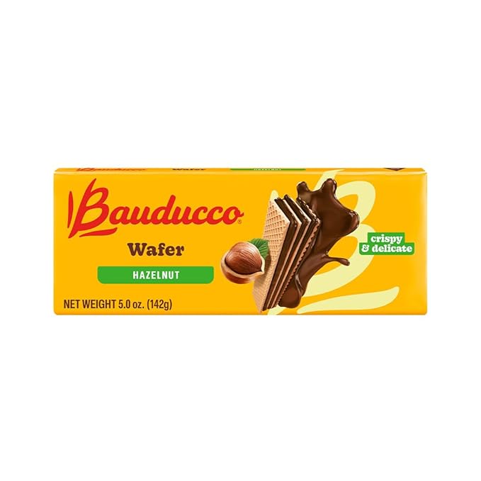 Bauducco Wafer Cookies Tropical Nut Fusion Bundle - Coconut, Hazelnut, and Peanut Butter, 5.0 oz each flavor (Pack of 3)