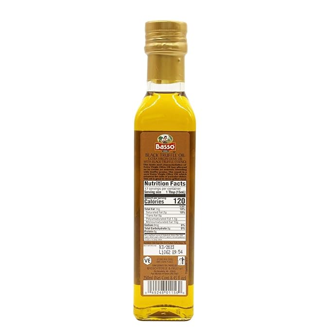 BASSO 1904 Black & White Truffle Oil Set ??2 Bottles x 8.5 fl oz (250ml) ??High-Concentration Italian Extra Virgin Olive Oil with Real Black Winter & White Alba Truffles ??Gourmet Finishing Oil for Pasta, Risotto & Pizza ??Imported from Italy