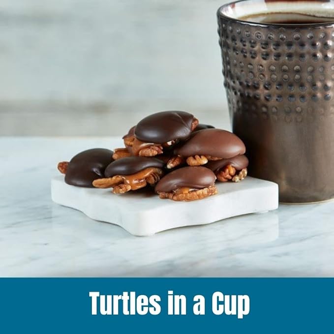 Door County Turtles in a Cup Flavored Coffee - Medium Roast - 10 oz Bag - 100% Specialty Grade 1 Arabica Coffee