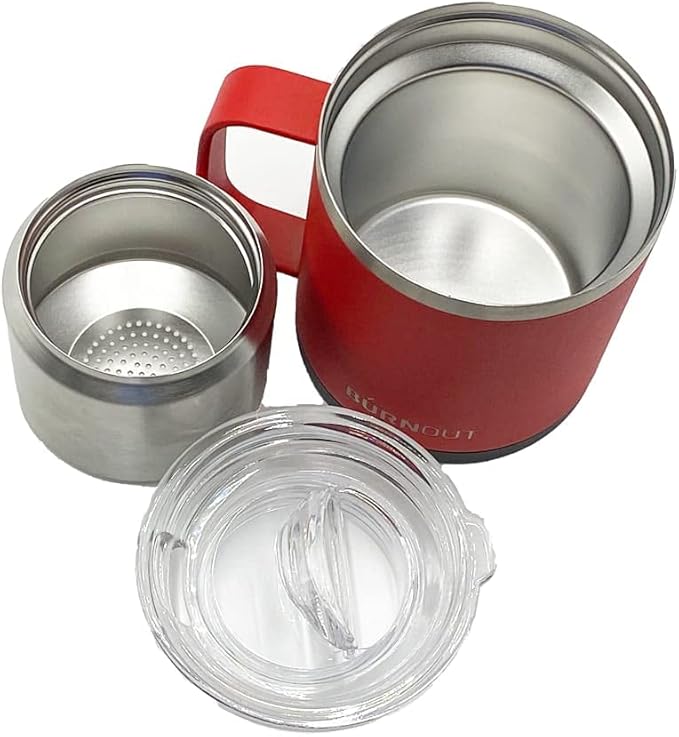 BurnOut 2.0 Instant Drinkability Temperature Control Mug (14 oz Red)