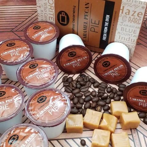 Caramel Pecan Pie Coffee Pods by Coffee Beanery | 12ct Medium Roast Arbica Coffee