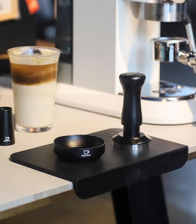 MEION Espresso Tamping mat, Coffee Espresso Tamper Mat, Food Grade Silicone Tamp Mat, Tamper Mat for Espresso Machine Espresso Accessories, Waterproof and Heat Resistant Espresso Mat