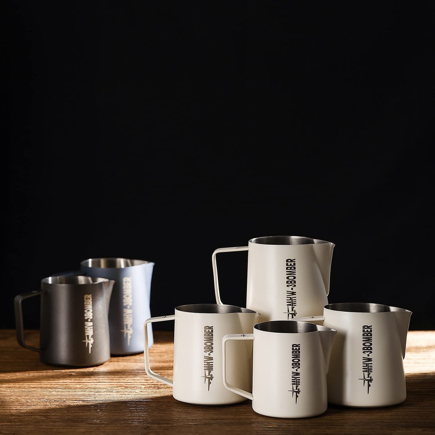MHW-3BOMBER Latte Art Pitcher Stainless Steel Milk Frothing Pitcher Steamed Espresso Cup Barista