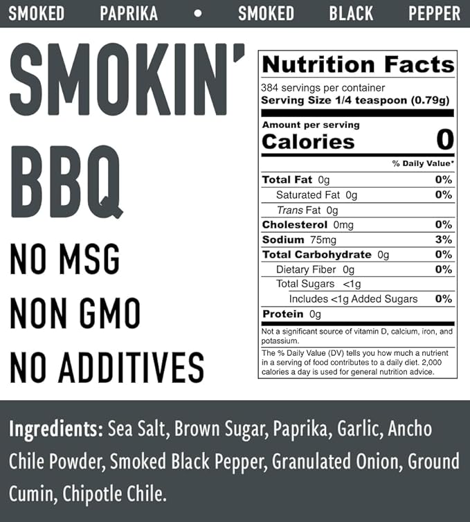 Dragon Island Spice Company | Smokin??BBQ Seasoning - Smoky BBQ Seasoning - Sweet & Smoky Spice Blend - Best Barbecue Seasoning (10.7 Ounce)??"<div>