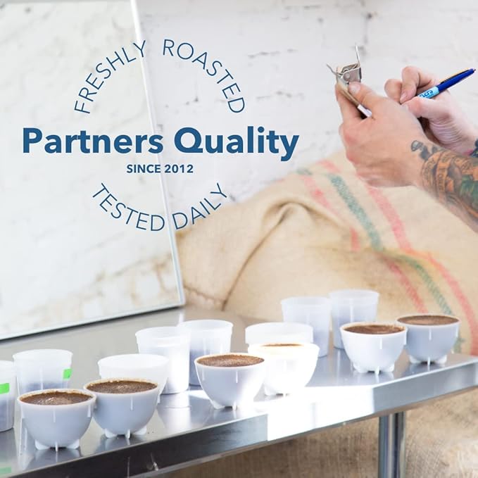 PARTNERS COFFEE ROASTERS - Whole Bean Coffee (El Ramo - Colombian, Light Roast) 12oz - Sweet, Nuanced Colombian Blend - Peach, Fresh Cream, Vanilla - Whole Coffee Beans - Roasted in New York City