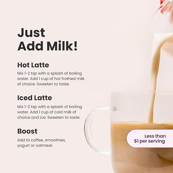 Blume Superfoods Latte - Salted Caramel Powder, Dandelion Root powder, Maca Powder, Pink Himalayan Salt, Low-Sugar, Inflammation support, Organic, Vegan And Keto Friendly - 25 Servings
