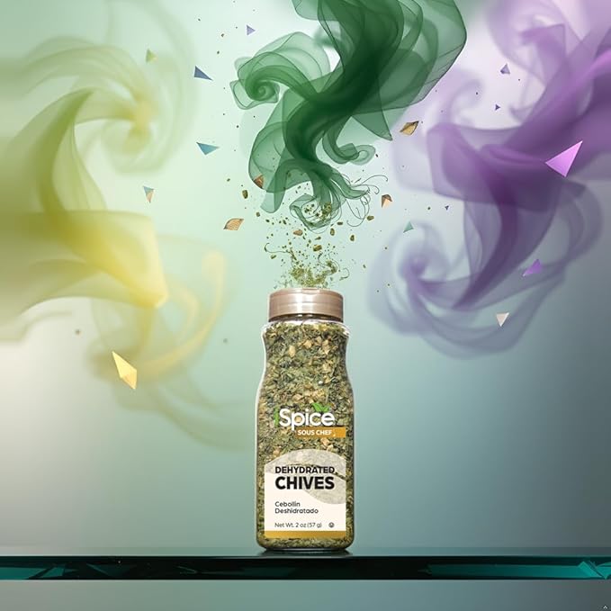 iSpice | Chives Dehydrated | 1.25 oz | Bulk Size | Premium Herbs | Kosher