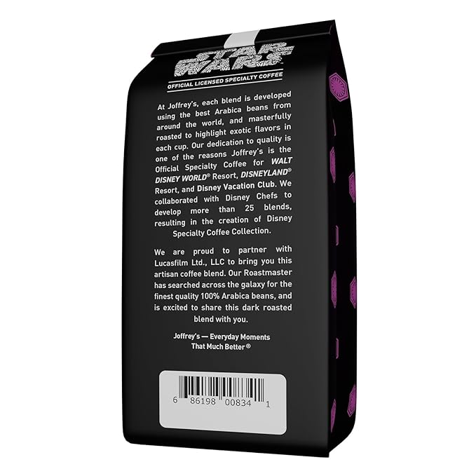 Joffrey's Coffee - STAR WARS??Dare to Resist Blend, STAR WARS Licensed Coffee Collection, Artisan Dark Roast, Bold & Smooth Taste, Brew or French Press (Ground, 11oz)