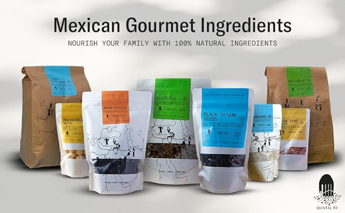 Quintal Mx Premium Quality White Sesame Seeds - 100% Natural Mexican Sourced Sesame Seeds Whole - Ajonjoli Semillas - Gluten Free - Vegan - Non GMO - 6 Oz Resealable Bag