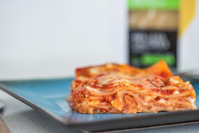 Fiber Gourmet Pasta - Light Lasagna Pasta - Low Net Carb, Fiber-Rich, Low Calorie, Healthy - Made in Italy, Kosher, Vegan, Non-GMO - 8 Oz, Pack of 2