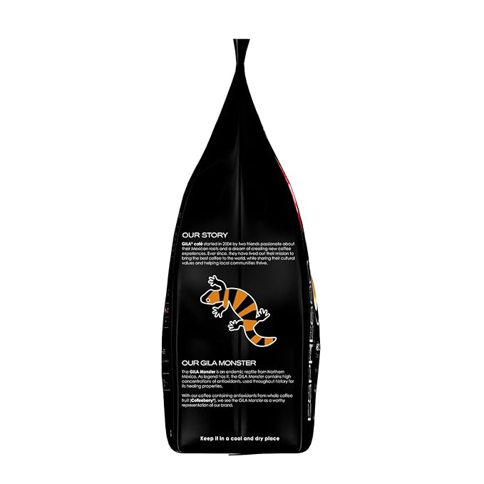 gila café Ground Coffee Medium Roast Espresso 32oz (1-Pack) - 100% Mexican Arabica Bean Coffee Grounds - Made with Coffeeberry - Chocolate, Hazelnut, Vanilla Notes