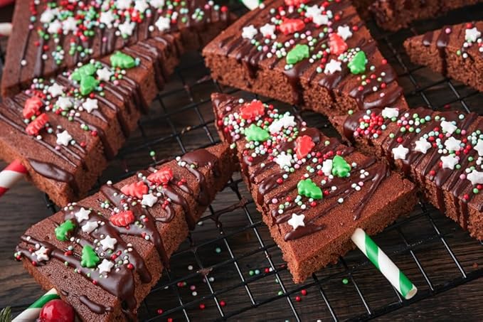 Christmas Tree Sprinkles - 1.7 Pounds - Bulk Red and Green Confetti Sprinkles - Holiday Sprinkles for Cookie Decorating - Christmas Jimmies for Gingerbread Cookies, Baking, Cupcakes