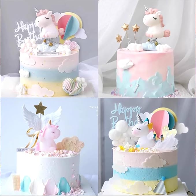 Sentovac Unicorn Sprinkle Edible Cake Decorating Unicorn Pearl Candy Mix Colorful Sprinkle for Cake Cupcake Topper Cookie Baking Decorations Party Birthday Supplies