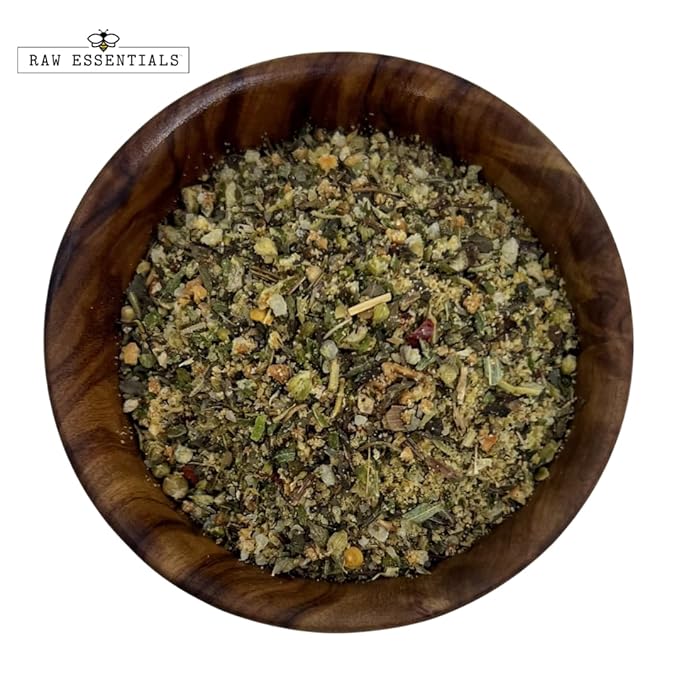 Raw Essentials Pizza Seasoning- Italian Seasoning - Cheesy Herb Blend - Great on Pizza, Pasta and Italian Delights