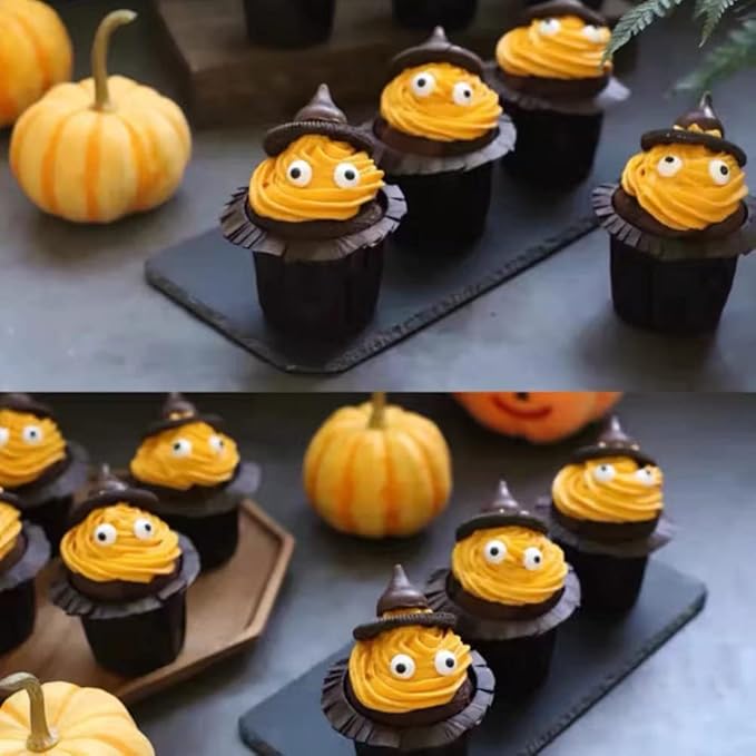 1 Bottle Candy Eyes Eyeballs - Cake Cupcake Toppers - Edible Baking Decorations for Cupcakes, Cakes, Cookies - Halloween, Christmas, Easter, and Edible Art Project Candy