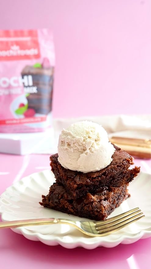 Mochi Brownie Mix | Double Chocolate Delight Brownies with Premium Rice Flour | 8 Oz.