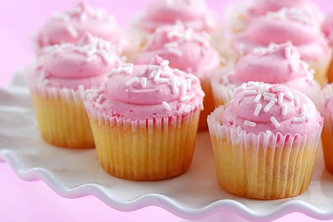 White Sprinkles - 1.6 Pounds - Patriotic White Jimmies for Baking - Toppings for Cake Decorating, Cupcakes, Cookies, Ice Cream, Bridal
