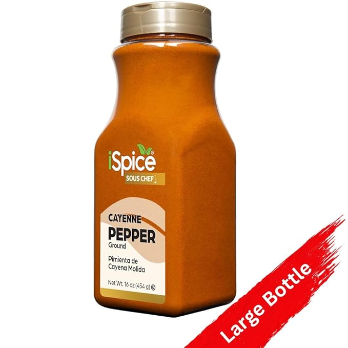 iSpice | Cayenne Red Pepper | 16 oz | Bulk Size | Kosher | Rich Aroma