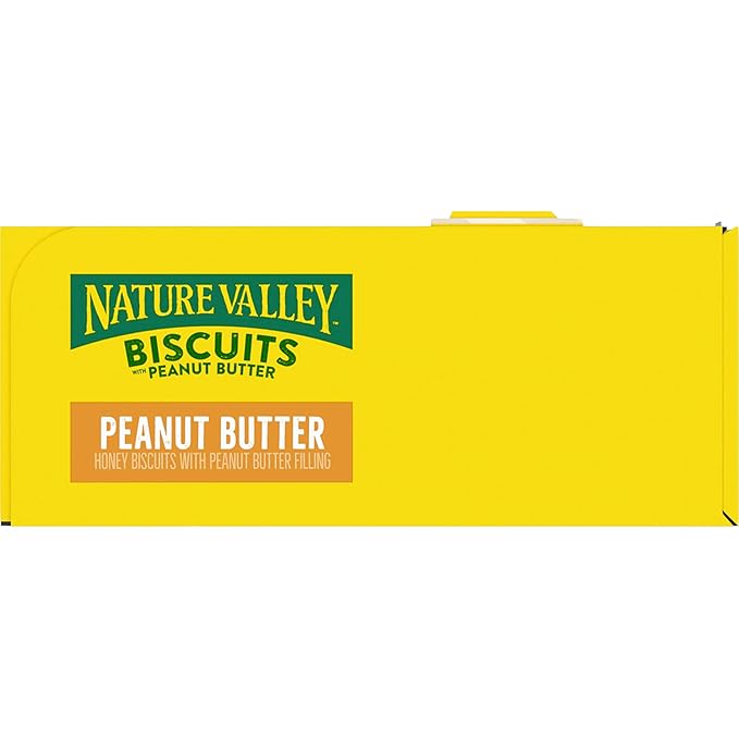 Nature Valley Biscuit Sandwiches, Peanut Butter, Snack Bars, 10 Bars, 13.5 oz