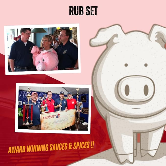 Pork Barrel BBQ Spice Collection Gift Pack | Gifts for Men| 3.8 oz All American Spice, 4.5 oz Steak and 3 oz Chicken, All Purpose BBQ Rub - No MSG, Gluten-Free, Zero Calorie
