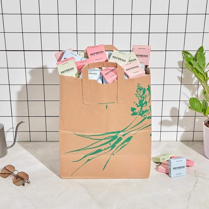 Refresh Gum Fruit Variety Pack – Xylitol, Sugar Free Chewing Gum, Natural Flavor & Organic Ingredients – Long Lasting, Plant-Based, Non-GMO – 12 Pieces, 5 Pack (12 Count (Pack of 5), Bubble Gum)